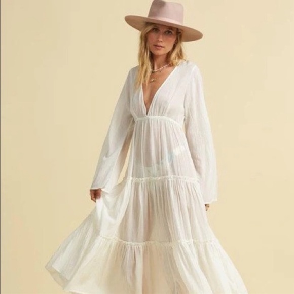 🔆BILLABONG🔆 WANDER LUST WHITE MAXI DRESS - Picture 13 of 15